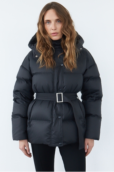 577 | L | Пуховик Markl A1 Tevi с поясом фуксия | Уцененный товар