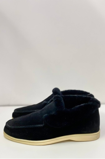 Ботинки на меху Fidgi черные