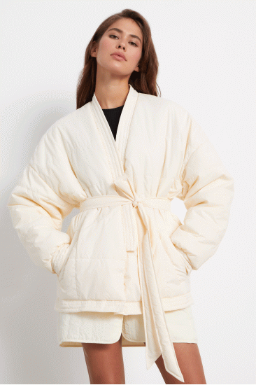 191 | Куртка Mark KOKO с V-образным вырезом молочная | Уцененный товар