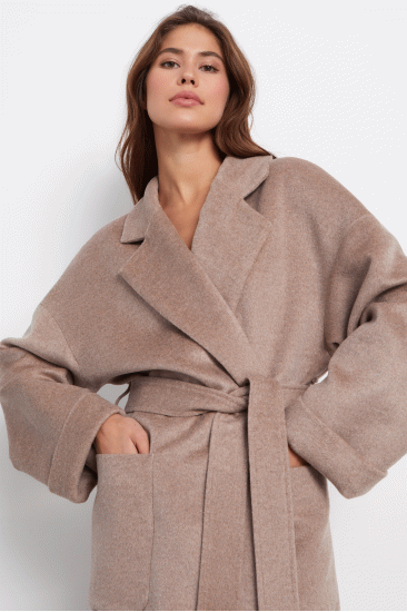 Шерстяное пальто Marisa, серый