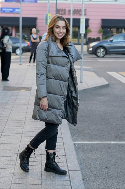 Женская зимняя куртка Laplin серый