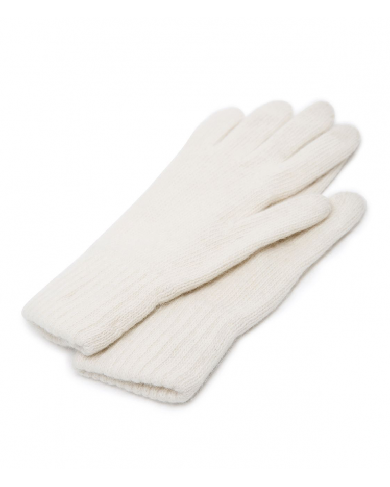 Белые перчатки из ангоры